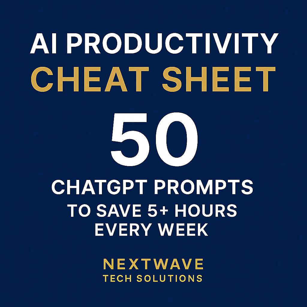 LouiseNextWave's tweet photo. How was your Monday? 💼
Productive or buried in emails + to-dos?

Start your week smarter with AI 👇
Grab my Free 50-Prompt Cheat Sheet to save 5+ hours/week:
https://t.co/StKJ8uqyaQ

#AItools #ChatGPT #Productivity #WorkSmarter #NextWaveTech https://t.co/LcnC8jsrHl