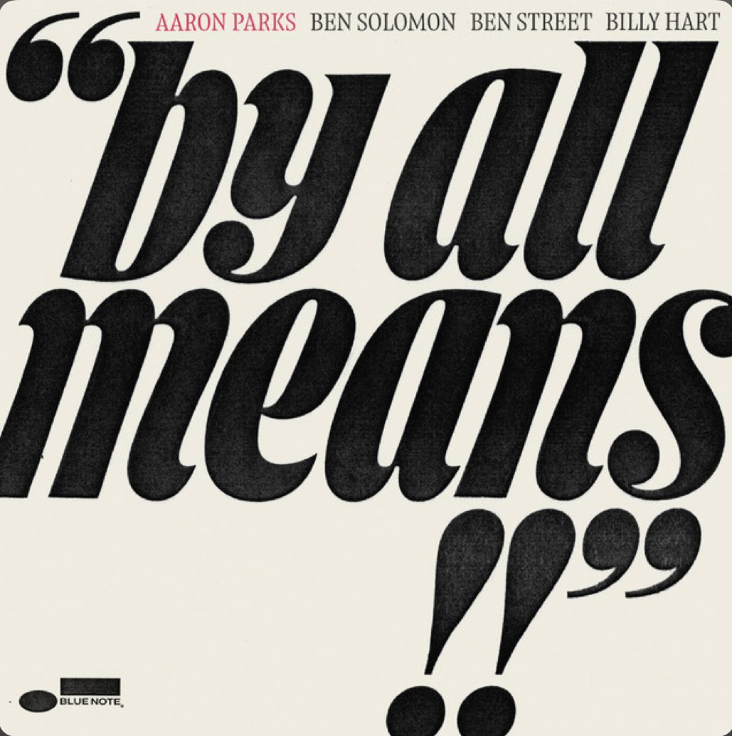 おはようございます☕️

善き1日を👋😌🎼🍂

往路🚌Music♬
By All Means (2025)

Aaron Parks (p)
Ben Solomon (ts)
Ben Street (b)
Billy Hart (ds)