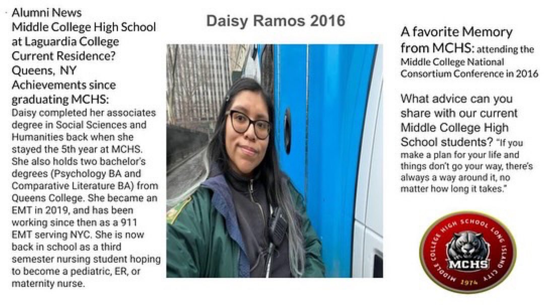 SuptCheng_CIOB's tweet image. Loving this! Celebrating alumni achievements is such a great way to inspire current students, build connections, and show the amazing paths MCHS grads are taking. 🌟🙌 #AlumniSpotlight #StudentInspiration @mchslic #FutureLeaders #CommunityPride  @NYCSchools @DOEChancellor