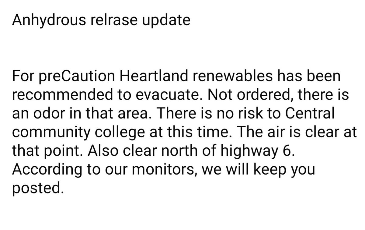 AdamsEmergency's tweet image. Anhydrous release 4900 E J street update: the leak is not contained at this time 3:23pm 11/17/25