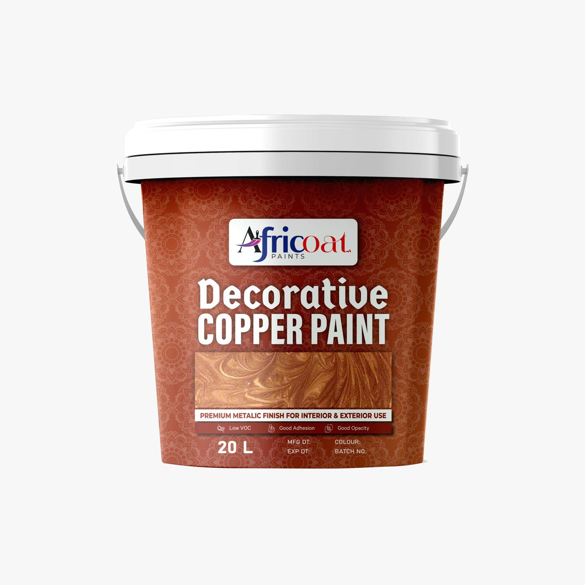 africoatpaints's tweet image. 🟤 DECORATIVE COPPER PAINT

Rich metallic copper finish for luxury walls &amp;amp; décor.
📍 Kireka–Kunya Road | 📞 0780525329
#CopperFinish #MetallicPaint #LuxuryInteriors
