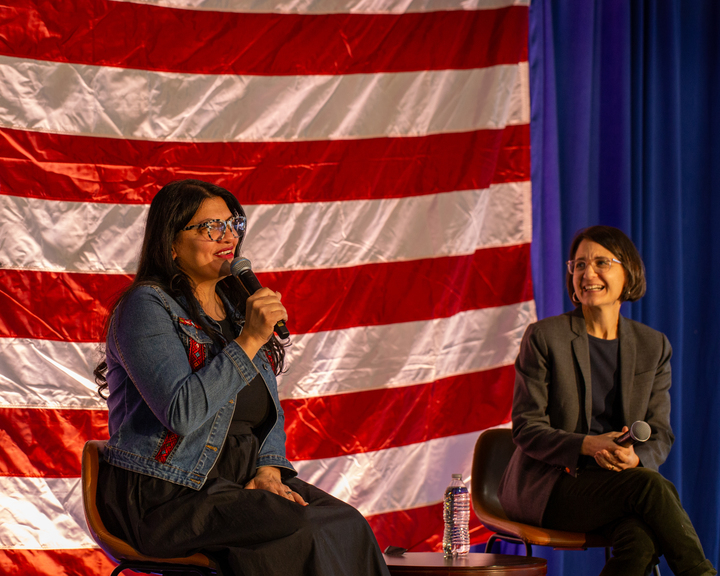 RepRashida's tweet image. Loved having @RepBeccaB in Michigan this weekend. Engaging our communities right now is critical. Thank you to all who joined us in Macomb County for a town hall to discuss what’s at stake and let Michiganders know that we will not let Republicans get away with betraying our…