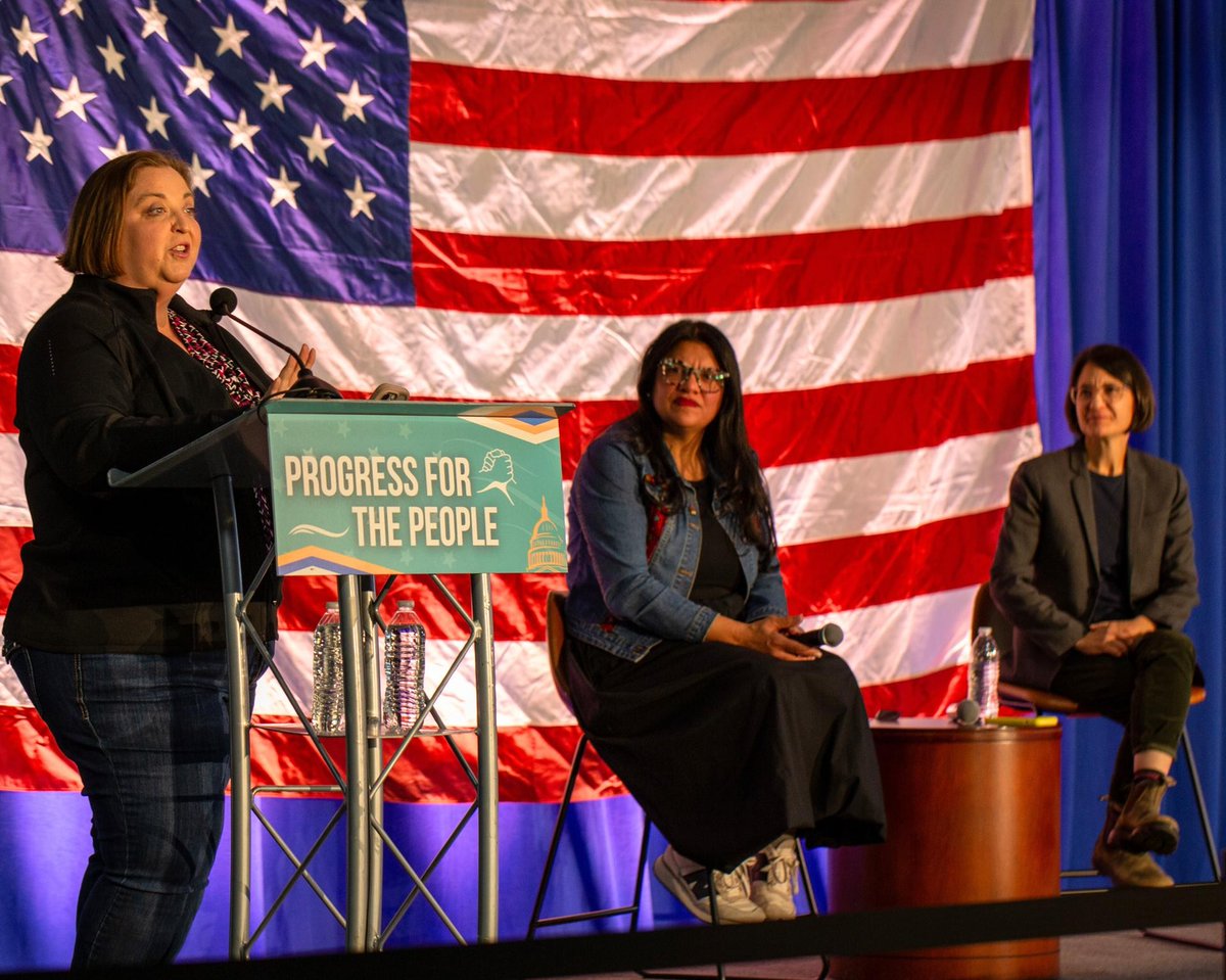 RepRashida's tweet image. Loved having @RepBeccaB in Michigan this weekend. Engaging our communities right now is critical. Thank you to all who joined us in Macomb County for a town hall to discuss what’s at stake and let Michiganders know that we will not let Republicans get away with betraying our…