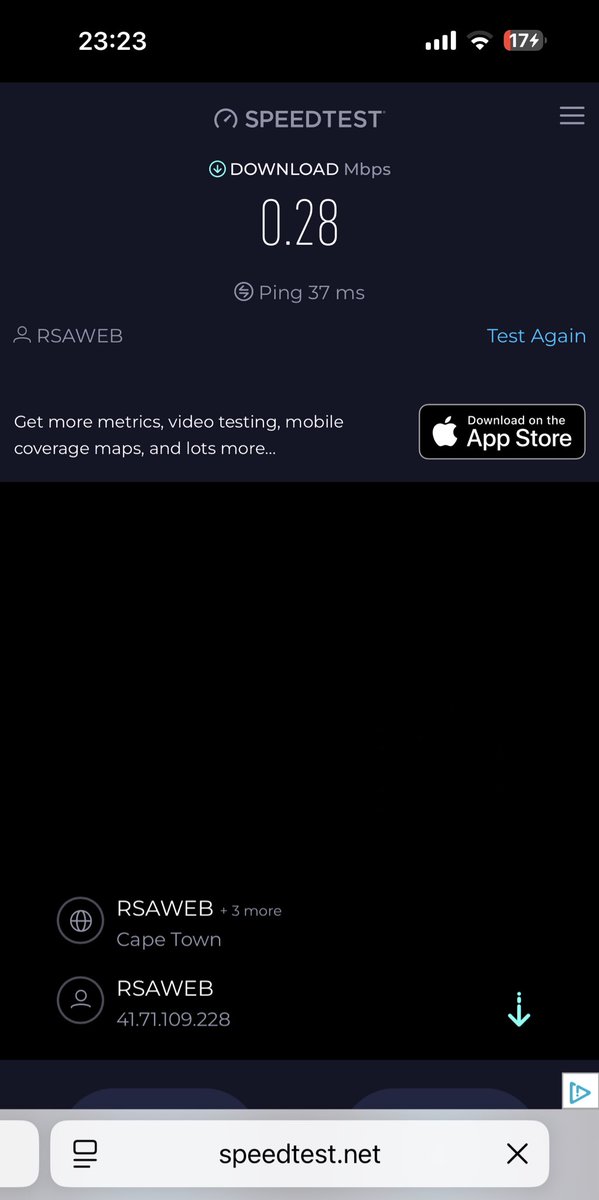 MoClasssy's tweet photo. @RSAWEB what the hell is this when I am on a 100 up and 100 download line? https://t.co/q5gf4LtmDm