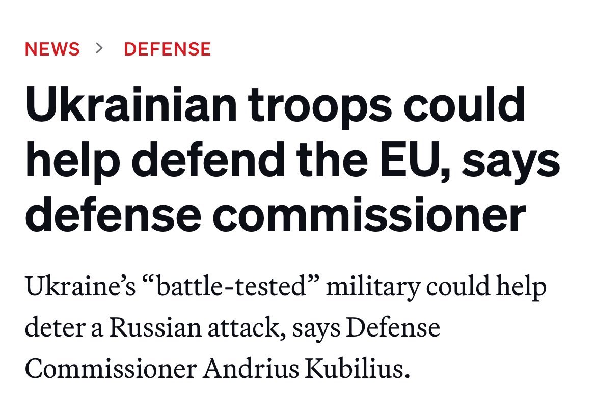 michaeldweiss's tweet image. Alternatively, letting this army be incorporated into Russia’s order of battle by letting Ukraine lose means the EU has an even tougher war to fight later on.