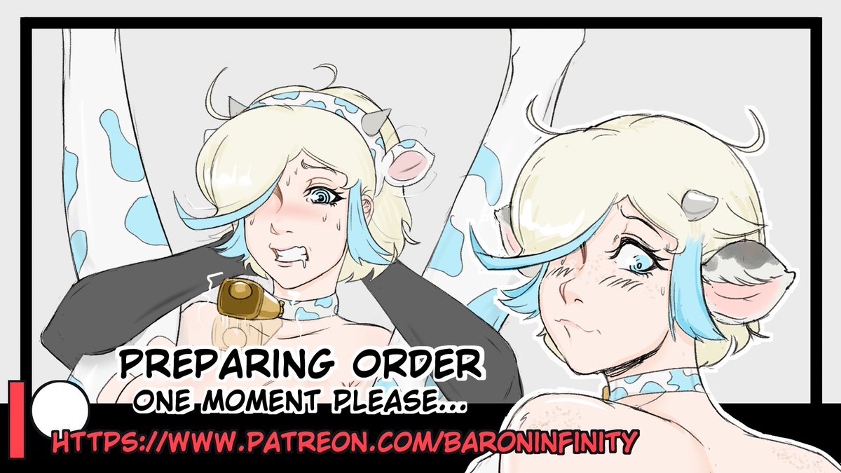 Nikki's preparing her signature dish, "Preggo Cream Pie" table side a the Milkmaid Cafe.
You can find the full Female -> Preg Feral Cow TF sequence and also much more Milkmaid Cafe content.