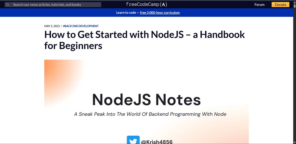blaq_coder's tweet image. Day 45/100 #100DaysOfCode

Started my full-stack journey today!
Kicked off learning Node.js, and honestly, it doesn’t feel too unfamiliar.

Also managed to solve 2 LeetCode problems today, steady progress!