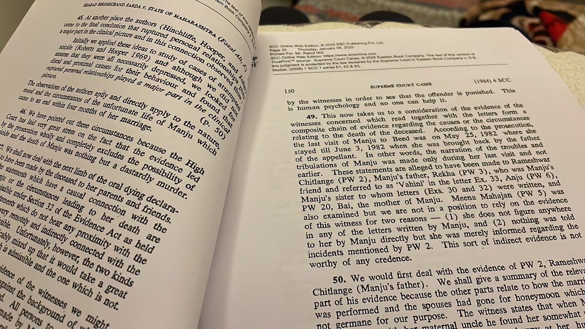 Detashaa's tweet photo. @readswithravi Plus Indian Evidence Act cases https://t.co/lOJTj0Fgqm