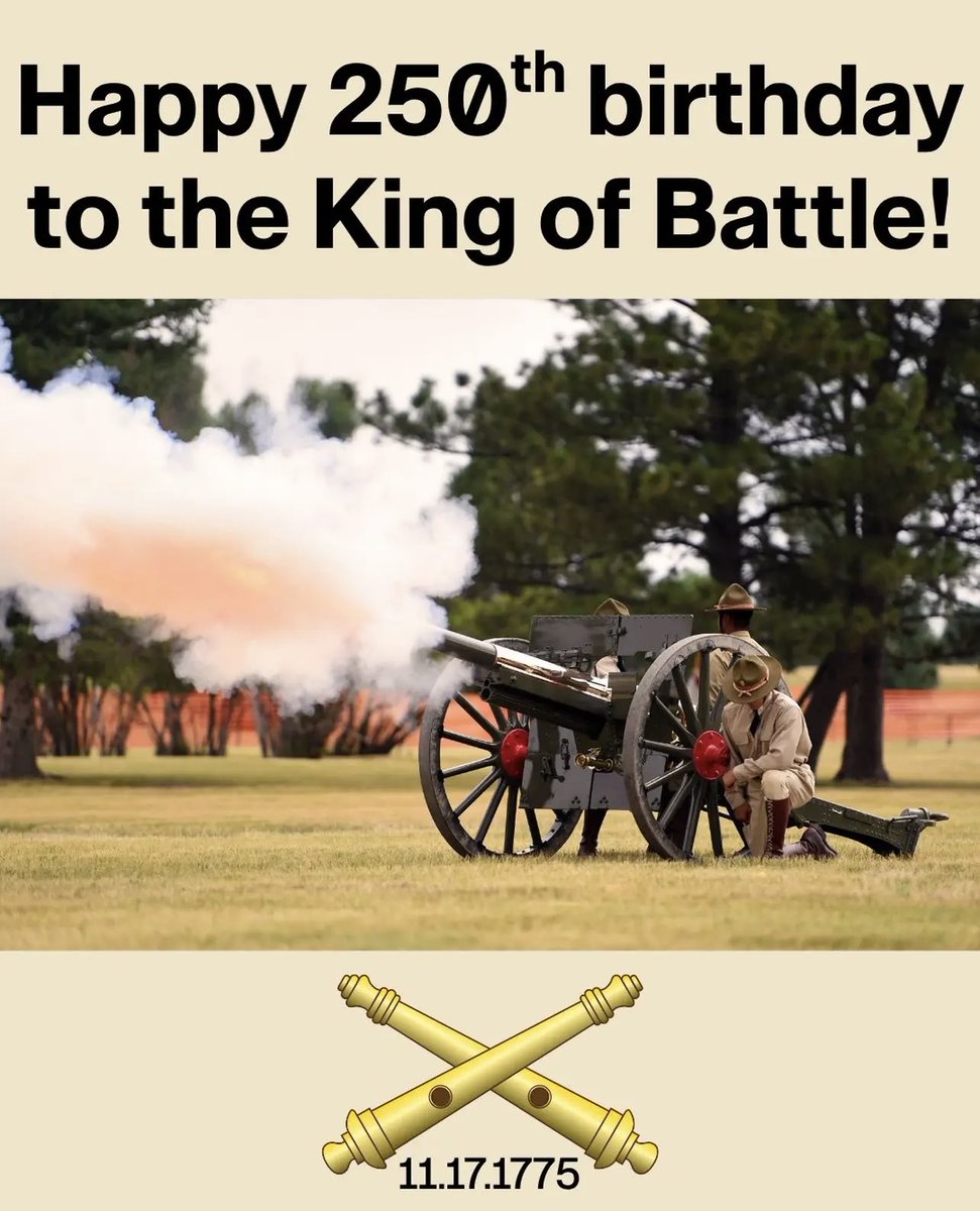 KGMurray01's tweet image. Happy birthday, US Army Field Artillery — King of Battle! #redleg #kingofbattle