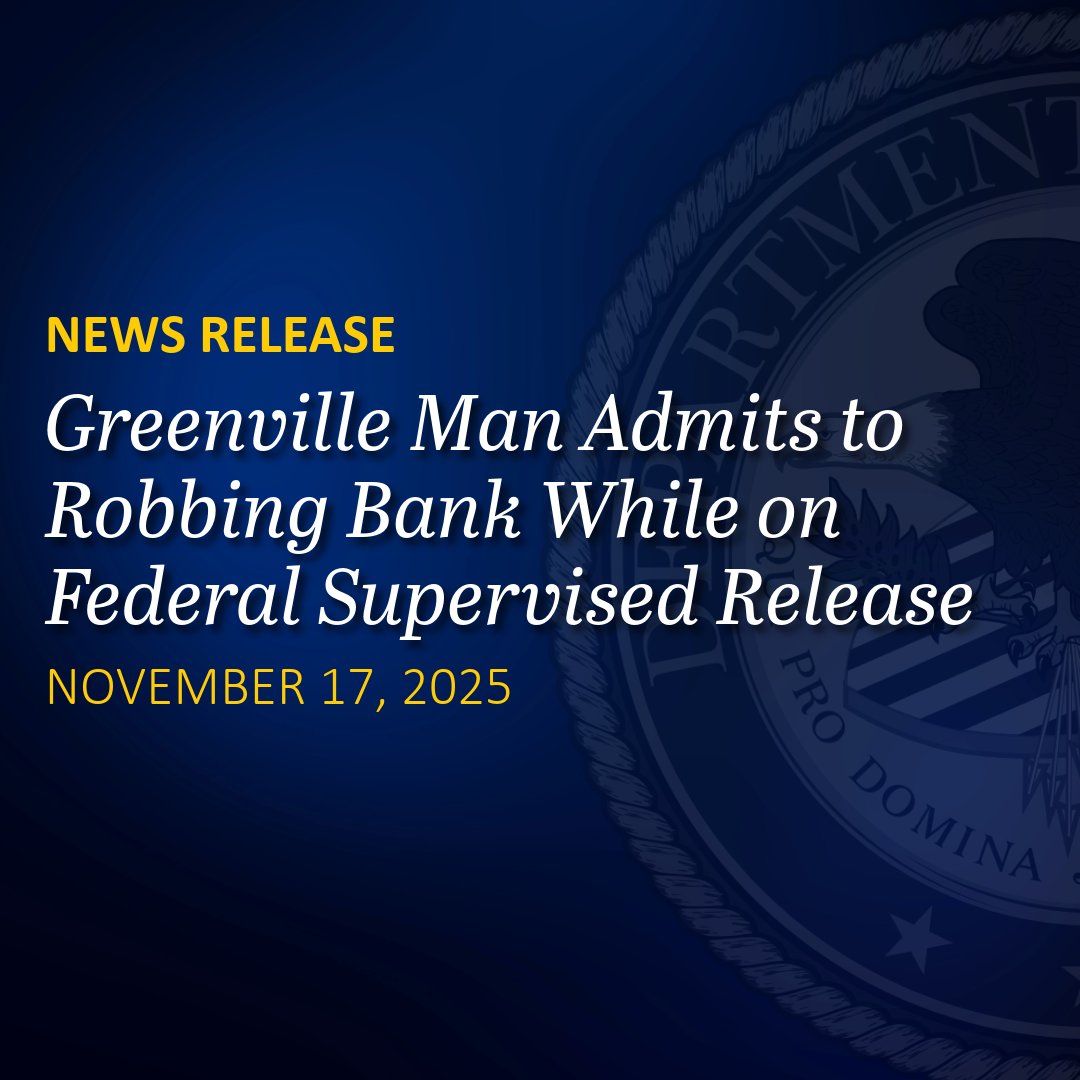 FBIBoston's tweet image. As a result of an #FBI Boston investigation with the New Ipswich Police Department, Eric Lord, of Greenville, NH, has admitted to robbing a TD Bank in New Ipswich, NH while he was on federal supervised release for robbing the same TD Bank branch in 2014. ow.ly/iw5X50Xt6hk
