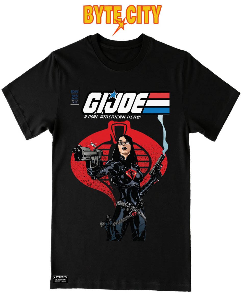bytecity_design's tweet photo. Remeras G.I.JOE, stock disponible en la tienda👍 https://t.co/FCQwlzFN5g confeccionada en algodón peinado 24.1 con limpieza de cuello, varios talles. #remeras #ByteCity #diseñoderopa https://t.co/qJV61fhzSS