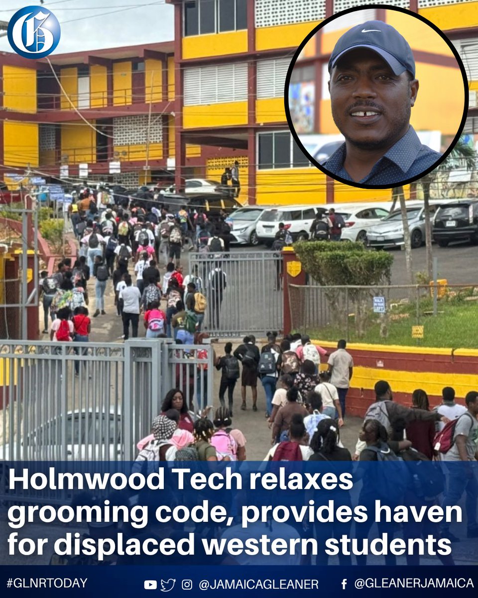 JamaicaGleaner's tweet image. Two weeks after Hurricane Melissa tore off roofs, flooded laboratories, and damaged dormitories, Holmwood Technical High School in Christiana, Manchester, has reopened, relaxing grooming rules and offering shelter to displaced students.

Read more: jamaica-gleaner.com/article/lead-s…