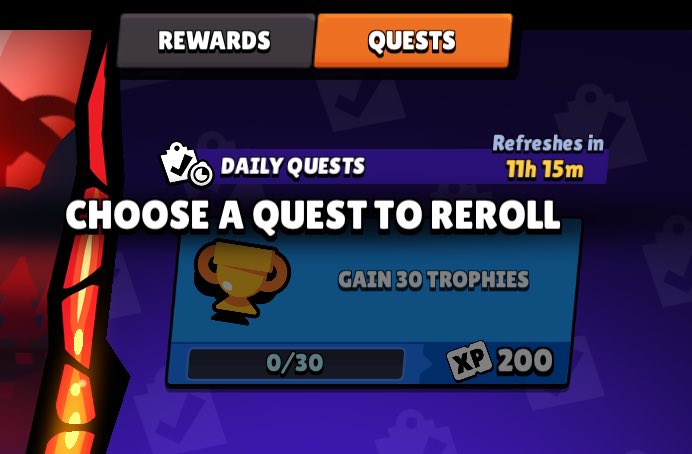 All my brawlers are above 1K trophies and that's my goal. Why wouldn't i change this quests? Do i have to play with randoms? #BrawlStars <a href="/FTMKeienburg/">Frank™ KEIENBURG 🏳️‍🌈</a> <a href="/Dani_Supercell/">Dani</a>