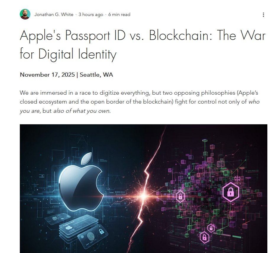 niftmint's tweet image. Not only you, but your products will also have a digital identity! 🏷️ Discover how Apple and Blockchain are shaping this future.

#Blockchain #digitalidentification