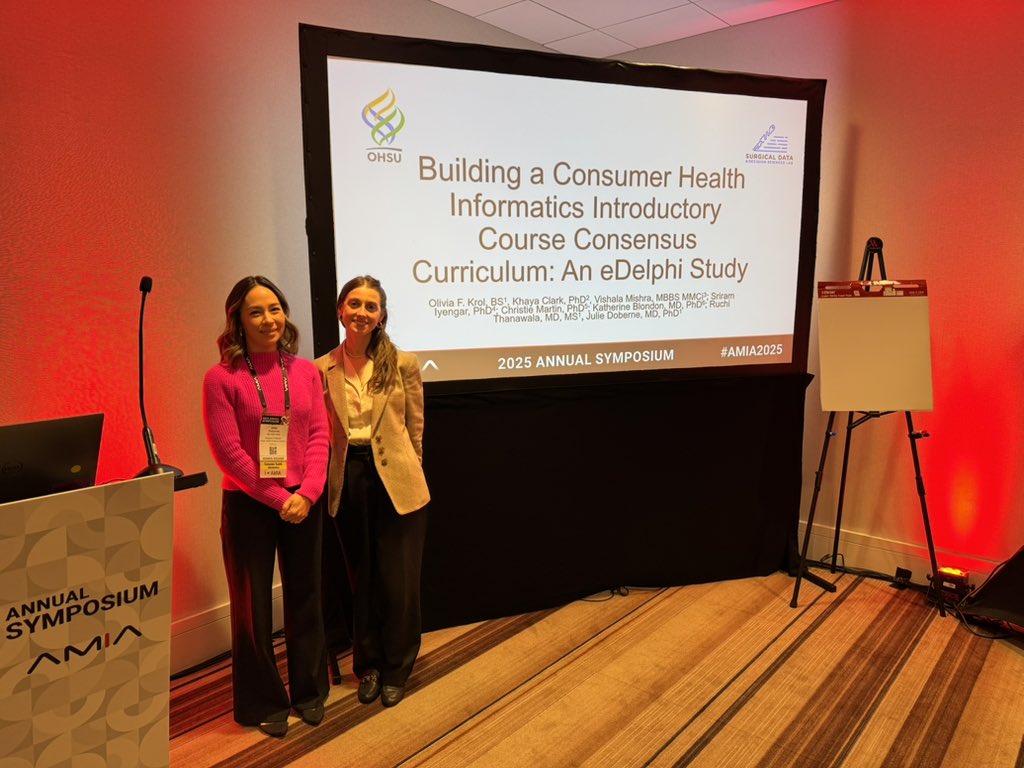 OHSU Surgical Data & Decision Sciences Lab tweet media