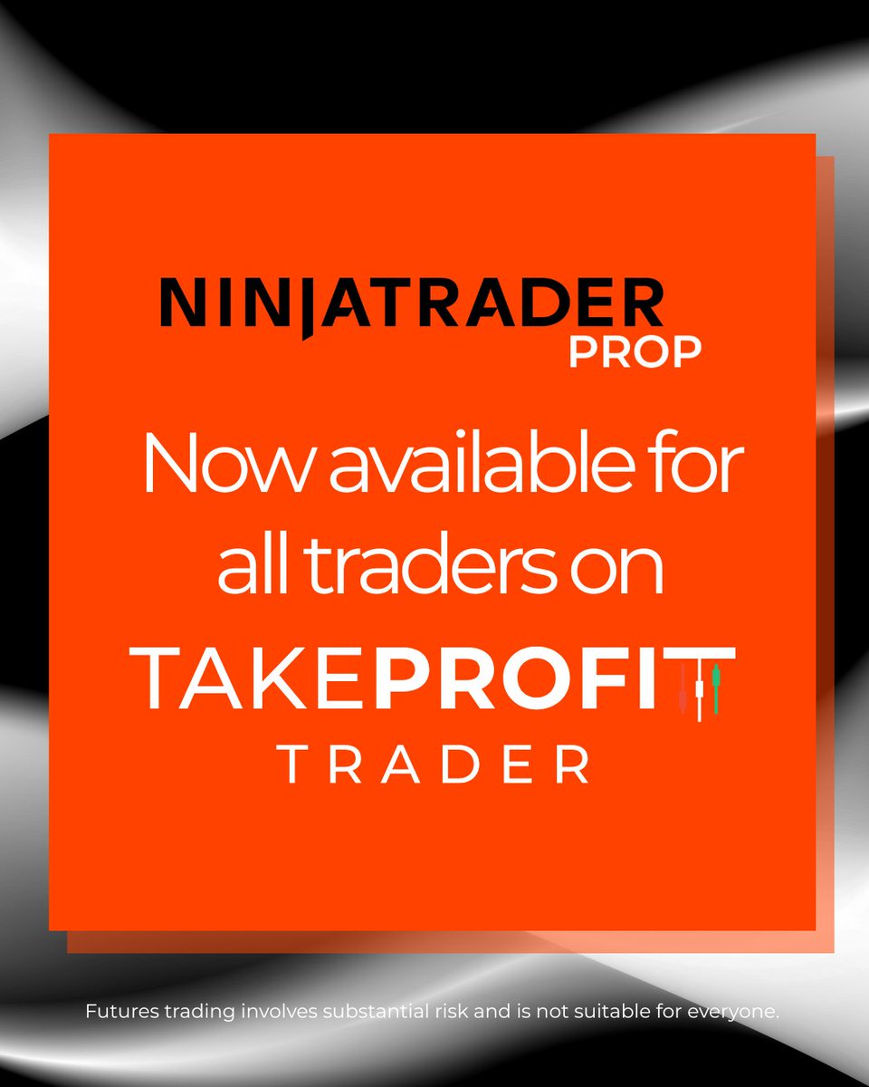 New and existing Take Profit Trader (TPT) traders now have access to NinjaTrader Prop’s comprehensive trading toolkit, built for the realities of prop trading. Learn more about the platform: bit.ly/4paGBve