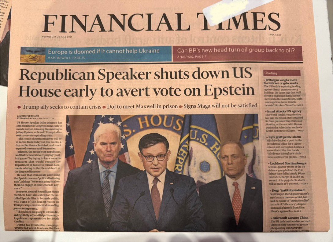 <a href="/MeidasTouch/">MeidasTouch</a> It all started when "Mike Johnson" thought he was being clever, by sending his Republican Congressman on a 5-week paid vacation to avoid the Epstein vote.  

He hoped that by the time they returned, everyone would have forgotten about the Epstein Files.

We didn't !