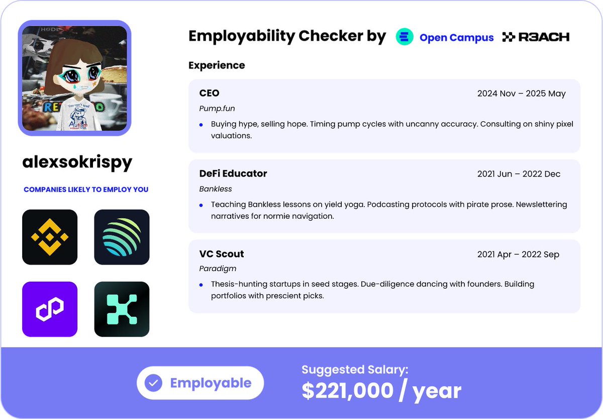 alexSoKrispy's tweet image. who is hiring😤
