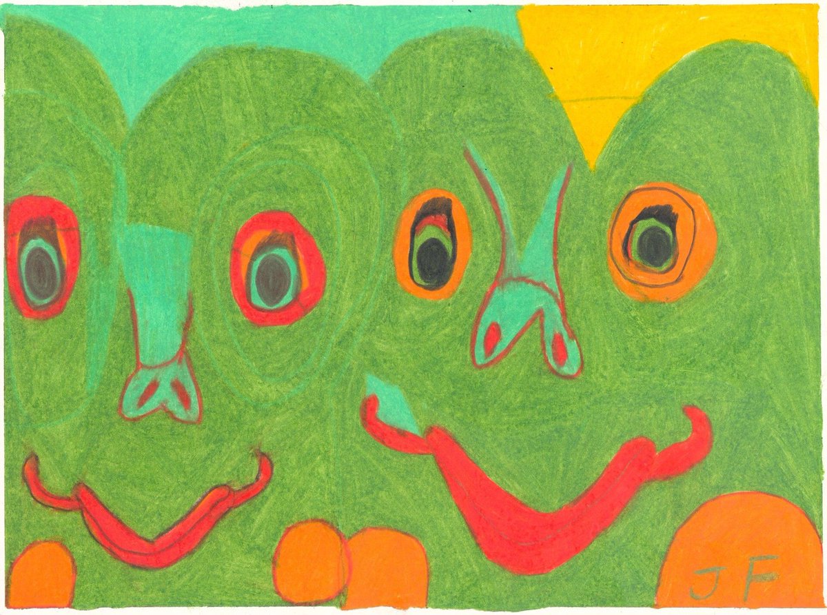 Josephine Finnell's "Smiling Frogs" in some golden, end-of-day sunlight 🌞 This piece is currently on view in our studio gallery as part of our "Good Vibes Only" show.
buff.ly/zjgYOe7