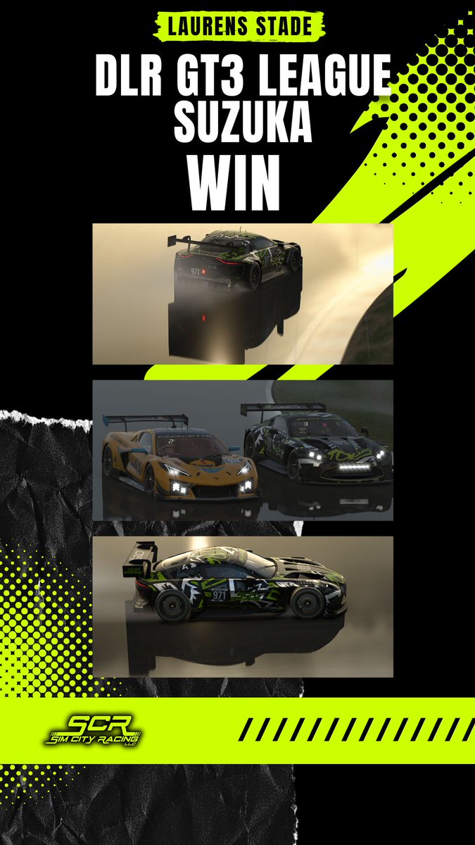 Een prima debuut in Dutch League Racing met de GT3 op een kletsnat Suzuka... 😉 #iRacing