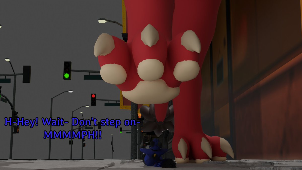 SyndorStylin's tweet image. Happy #MicroMonday! I was out taking a stroll and I must&apos;ve stepped on some sort of bug. Oh well, I&apos;m sure the little one will enjoy the time it spends down there under my paw anyway.

💙: @SombraFox_