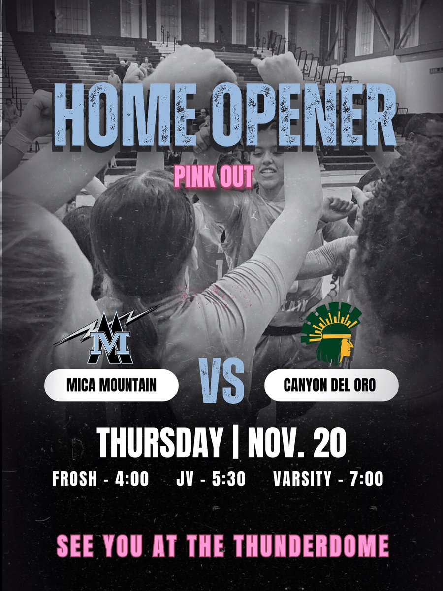 Com join us this Thursday, 11/21, for the Lady Bolts season and home opener!!  Wear pink and support your Lady Bolts