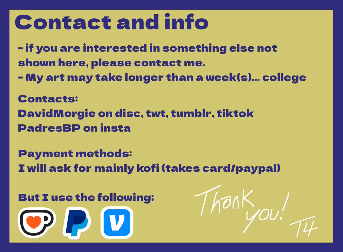 💌 C0MMS OPEN!
Holidays coming up and I am in need of some $$$ being a broke college student.

Contact me if intrested!