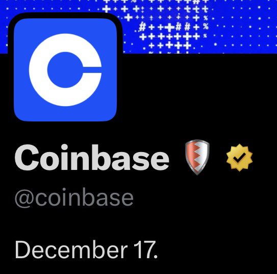 kryptomokus's tweet image. Coinbase updated its bio to 
December 17

Why I think its related to a base token:

- Coinbase knows, if they do put out a date, people would think of base TGE. If they wouldn’t want that, they wouldn’t have done it.

- Previous big announcements like the purchase of Echos…