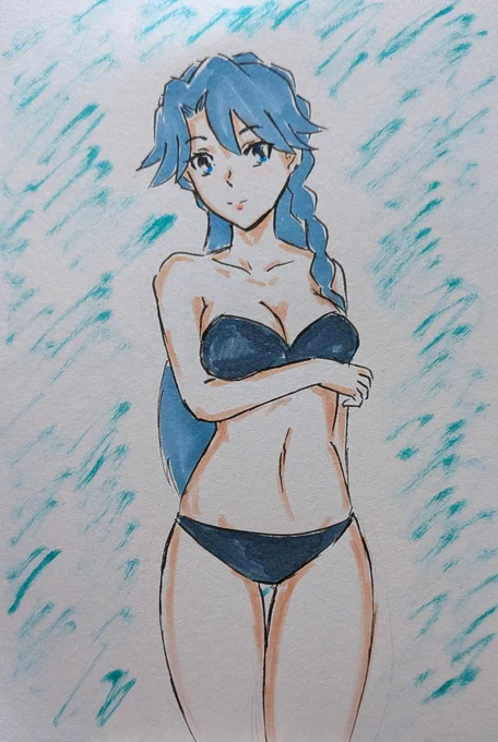 #ゴープリ10周年なので海藤みなみさん3733枚描いてお祝い (1161.1162.1163.1164) 「いいインナーの日」未練ラクガキ。