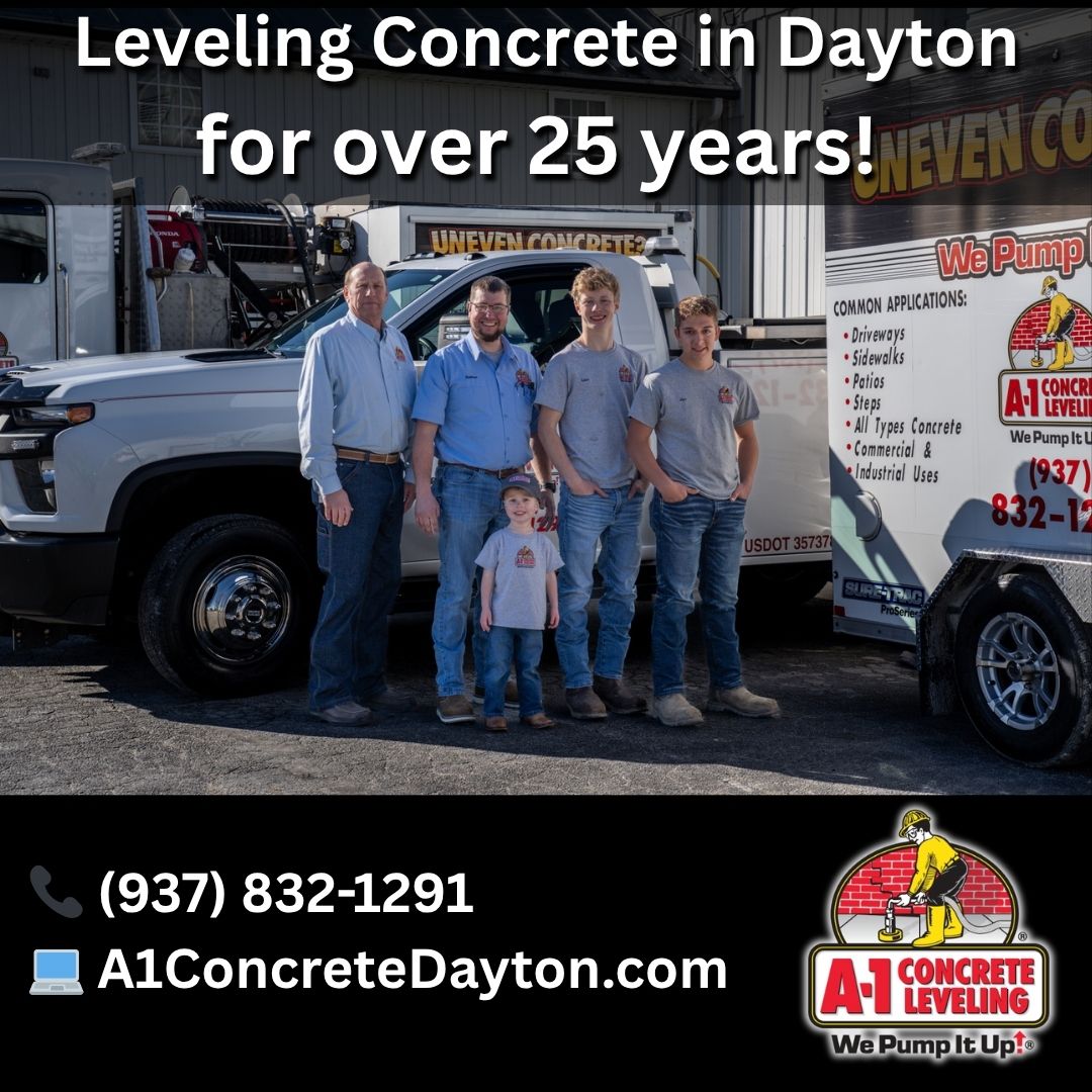 a1concretedaytn's tweet image. Boost your curb appeal—fast! 🚀  
A-1 Concrete Leveling Dayton lifts sunken slabs and your spirits.  
Affordable. Reliable. Done right. Call us and watch worries disappear!

#ConcreteLeveling #DaytonOH #WePumpItUp #A1Concrete #CurbAppeal