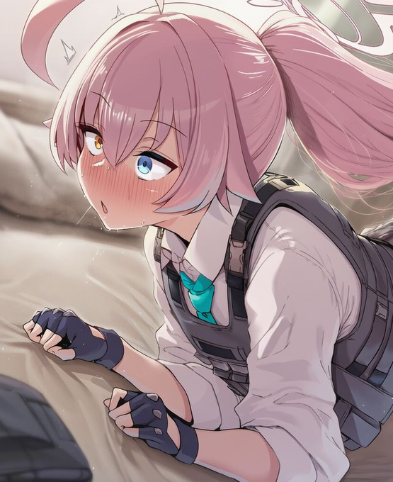 支援者限定お題「ブルアカの尻コキ臨戦ホシノの続きで後背位でアナルセックス」 リクエストありがとうございました! 限定お題箱からなのですが、Pはこういう体型に厳しいようなので基本的にはPixivに… どこまでがアウトなのかわからなくてホントに怖いです リプに計7枚