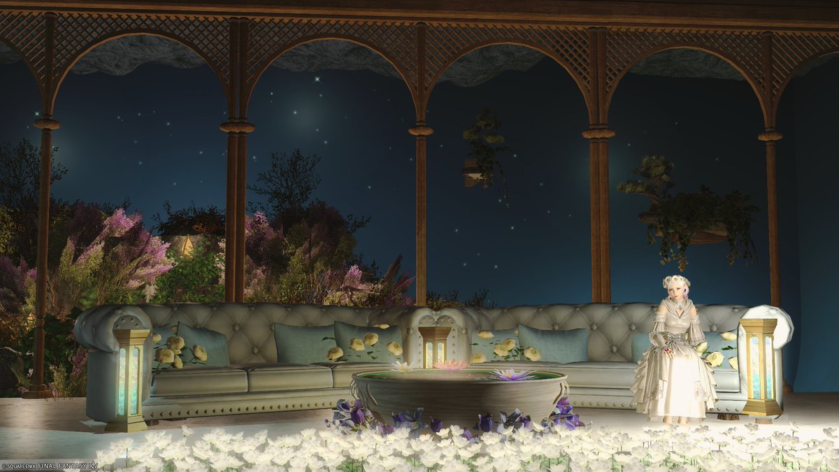 anemone_m_r's tweet image. おはようございます

昨日は新生エリアの友好部族(まだ終わってないｗ)や黄金エリアで釣りをしたり週課が終わってると非常にのんびり。そしてことばにしたら陳腐になっちゃうとても美しいお部屋にもお邪魔しました。
「Nocturnal Bloom」
#Yuine_hsg

今日も楽しく過ごせますように。

#FF14