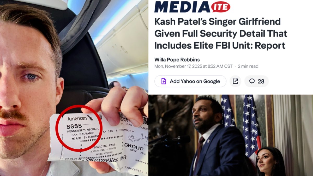 ElijahSchaffer's tweet image. BREAKING: The FBI has now designated my personal security &amp;amp; operations manager of @rifttv as a “National Security Threat” 

Informed we will be “detained” by DHS upon re-entry

This less than 72hrs after I was doxed &amp;amp; had to relocate due to law fare connected to the FBI Director