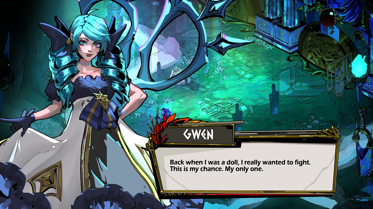 gwen in hades' style