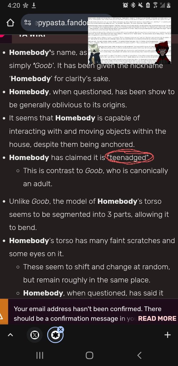 SpitefulCrepe's tweet image. #cwafg #homebody #cosmosis

Hey hello i dont mean to accuse anyone of proshitting or anything i just wanna inform yall that Homebody is canonically a minor-

Additional evidence on the credibility of Ethan and Lemons people in the replies ⬇️