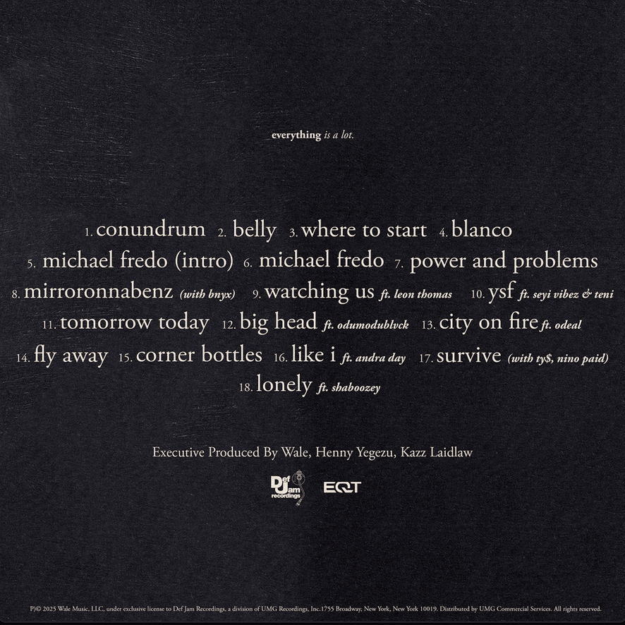 Genius's tweet image. what&apos;s your favorite song on &apos;everything is a lot.&apos; by wale?