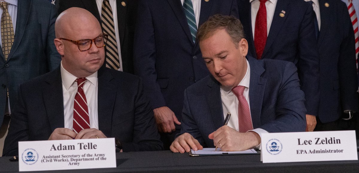 epaleezeldin's tweet image. The Trump EPA just released its new proposed definition of “Waters of the US”.
 
We will strictly follow the Supreme Court’s Sackett decision to protect America’s farmers, ranchers, and others who have been long slammed by massive overregulation. Common sense wins!…