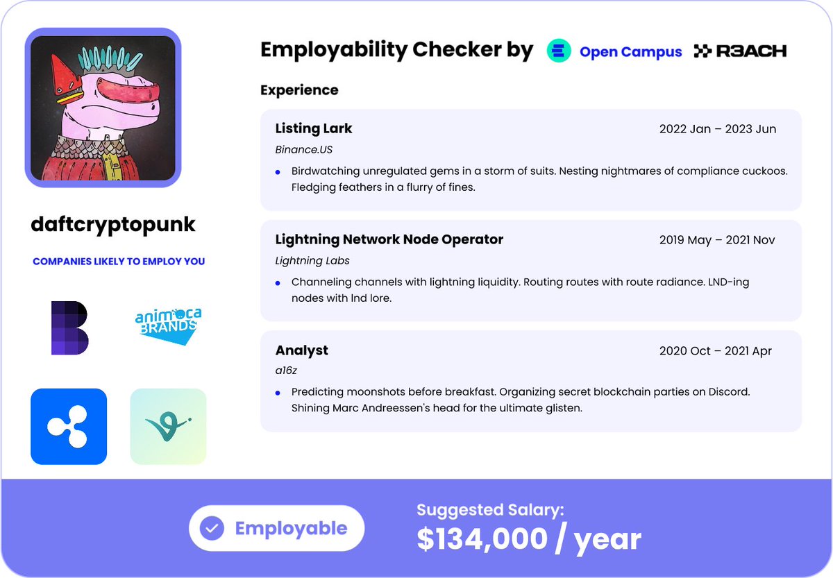 What is funny is that the only thing correct on this would be "analyst". lol

~ Quality Assurance Lead / QA for over 8 years.
~ Military Intelligence for 8 years
~ Worthless pieces of paper (MBA)

But if you are in need of a QA, I am always interested in that.