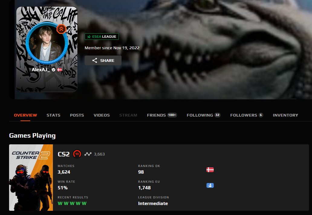 AlexAJCS2's tweet image. 100 i dk 🇩🇰