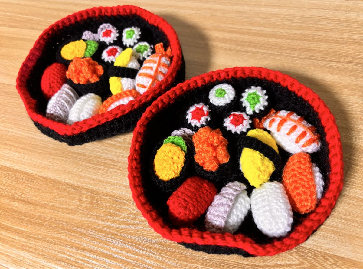 お寿司のあみぐるみ How to Crochet amigurumi Sea urchin sushi🍣【Beginner tutorial