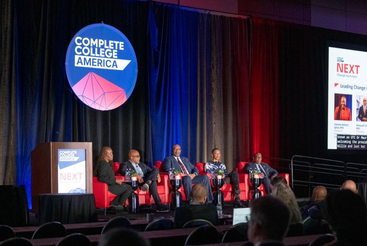 Presidents from DMV institutions took the stage at #CCANext2025 to talk innovation, mission-driven leadership &amp; being student-ready.

💡 “Our students need us to show up—for them and their environments.”

<a href="/HowardCC/">Howard Community College</a> | <a href="/MorganStateU/">Morgan State University</a> | <a href="/VSU_1882/">Virginia State University</a> | <a href="/udc_edu/">University of the District of Columbia (UDC)</a>