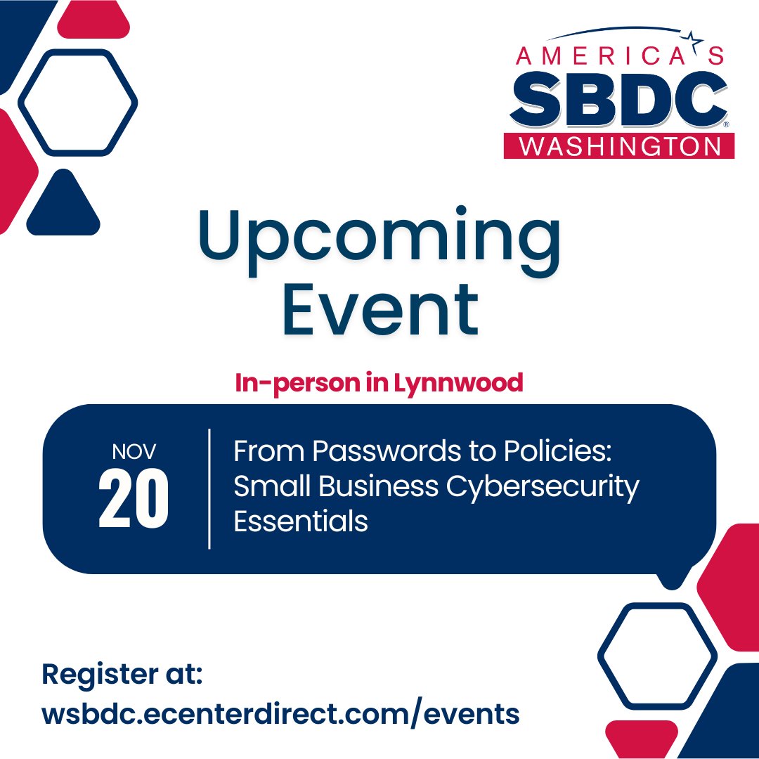 Here's a taste of the webinars available this week. Register for this week's webinars at wsbdc.ecenterdirect.com/events

#Entrepreneur #SmallBiz #SBDC
