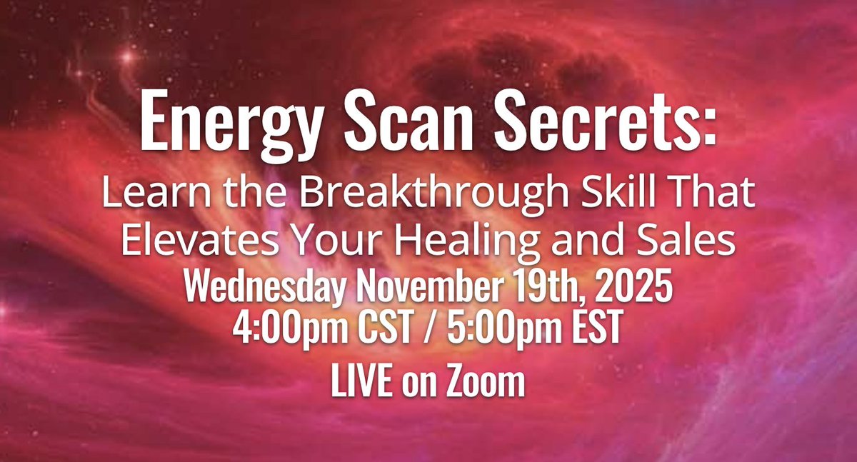 TheBlockBuster's tweet image. Tomorrow’s the day! 🙌

Join Energy Scan Secrets — the call that everyone’s still talking about.

📅 Wednesday, Nov 19
🕐 4pm CST
🎟️ Save your seat now: yoursacredpurpose.com/energy-scan-tr…

REMEMBER to be there LIVE as there will be no replay!