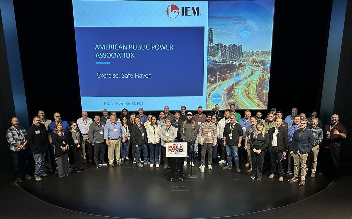 publicpowerorg's tweet image. We conducted our Safe Haven cyber-physical security exercise in Everett WA last week to help #PublicPower utilities prepare for cyber incidents w/impacts on critical infrastructure. Thanks to APPA Board Chair John Haarlow, @SnoPUD &amp;amp; @ENERGY. ow.ly/XKpj50Xt4ea #GridSecurity