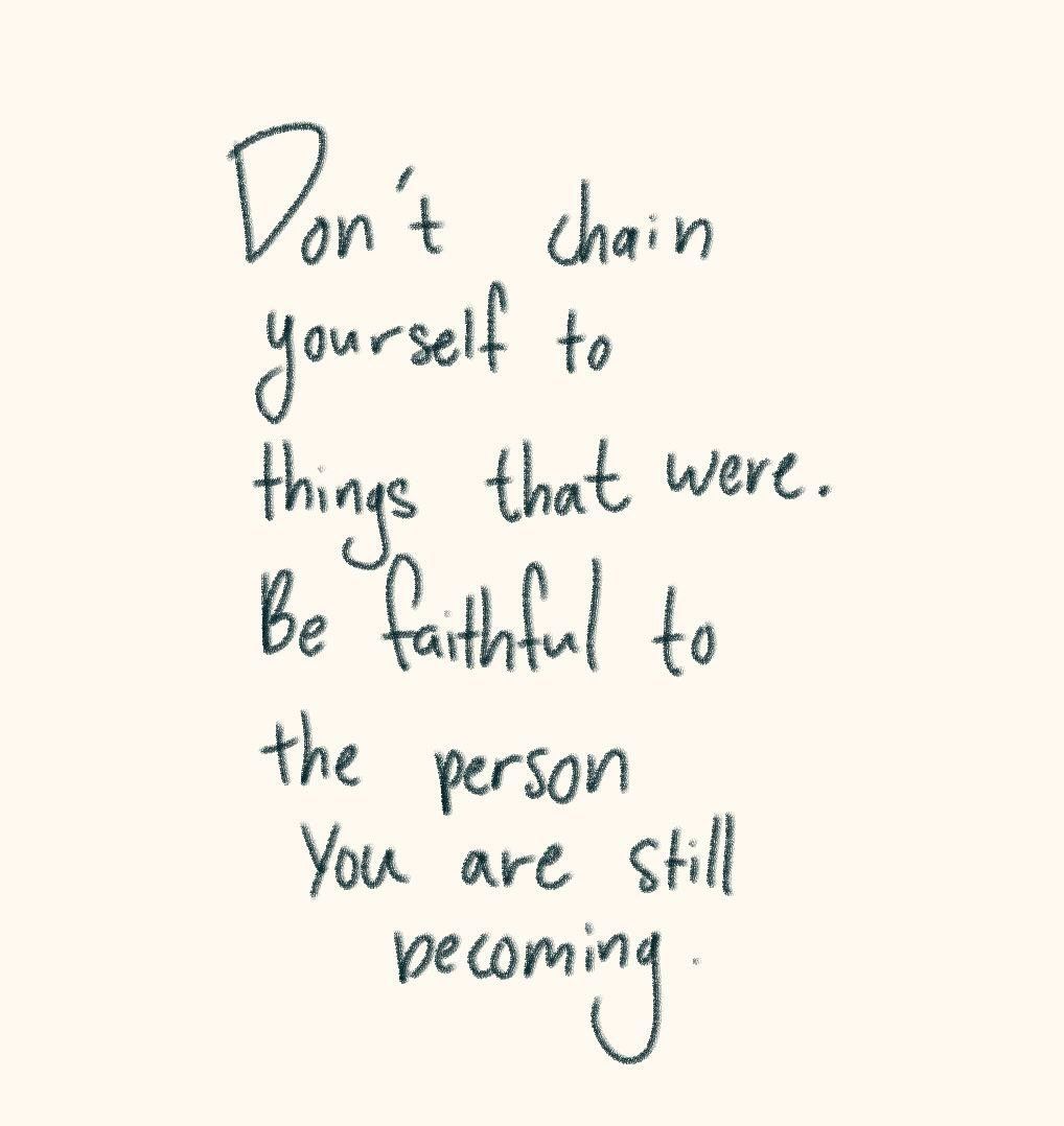 QuotesShare's tweet image. Don&apos;t drain yourself on things that were. Be faithful to the person you are still becoming.

#PersonalGrowth #LetGo #SelfDiscovery #FutureYou #Motivation #Mindset #Becoming #Quotes #ShareInspireQuotes