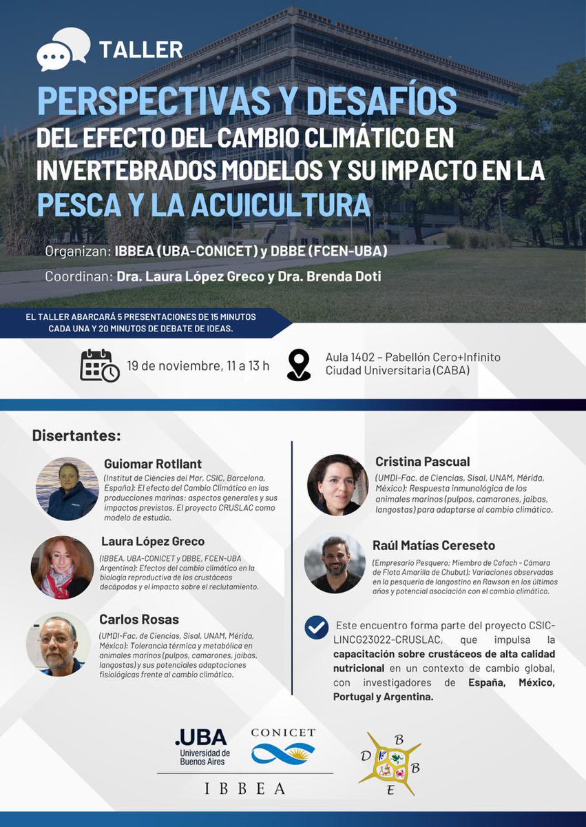 El próximo miércoles voy a estar participando de un espacio de intercambio en la Universidad de Buenos Aires, en Ciudad Universitaria, junto a especialistas de México, España y Argentina.

Recibí la invitación con mucha gratitud. Participar de un encuentro sobre los desafíos del