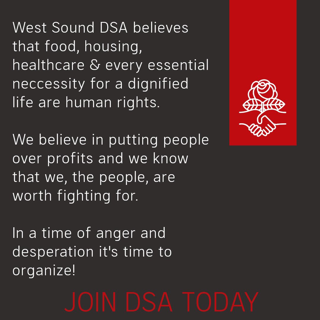 West Sound DSA's statement on the Democrats caving to the Republicans' detrimental government shutdown deal