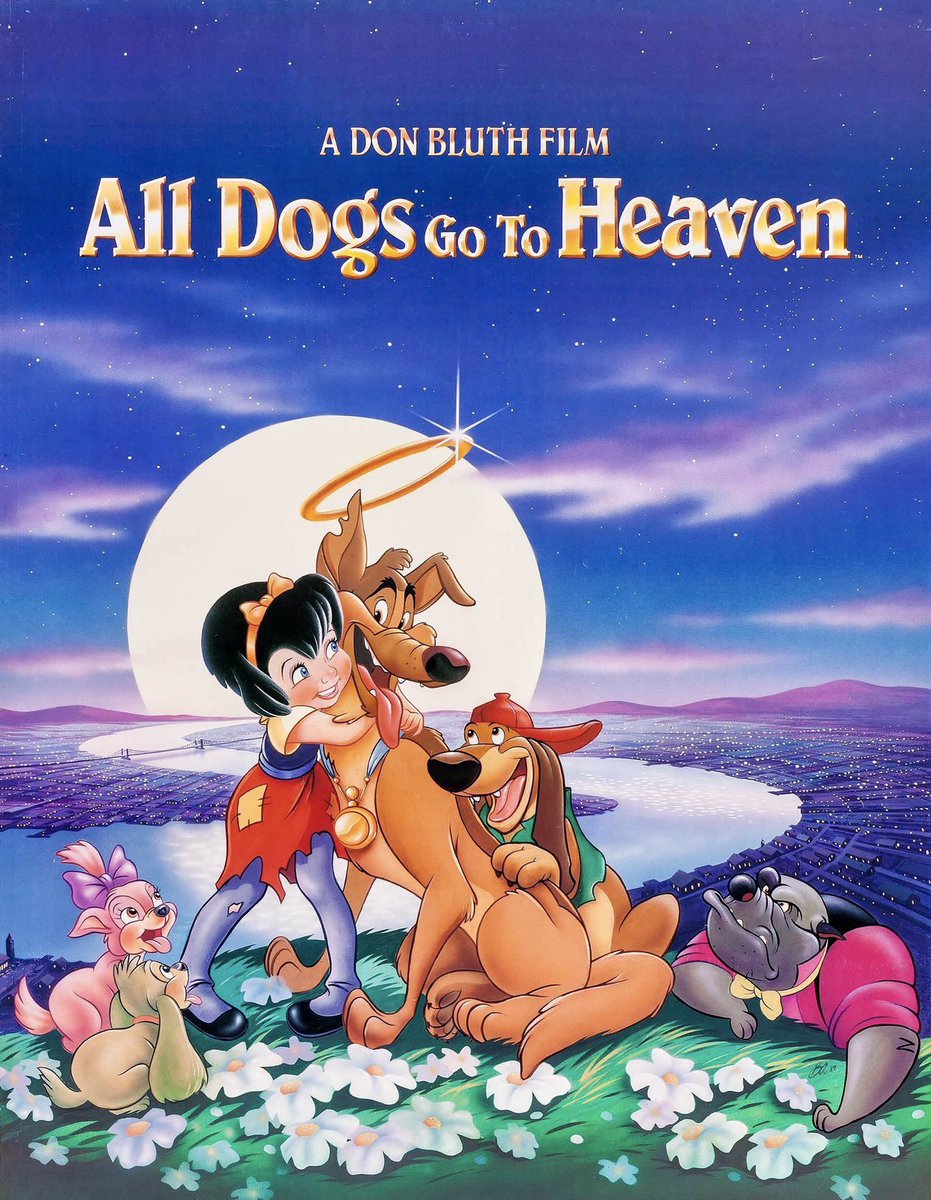 bryan5c0tt's tweet image. All Dogs Go To Heaven was released in theaters on this day 36 years ago! 
#AllDogsGotoHeaven #burtreynolds #80smovie #animation #80sfilm #animated #OnThisDay #nostalgia  #onthisday80s #80s #Disney #OTD #DonBluth #growingupinthe80s