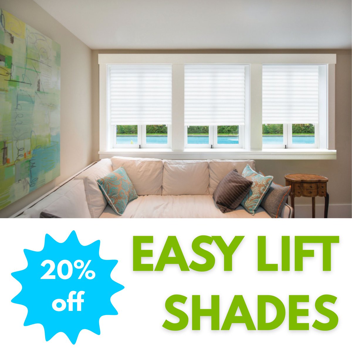 Easy living starts with Easy Lift. Save 20% Today! ☀️
loom.ly/MOLAWPQ 

#redishade #easylift #easyliftshades #shades #sale #notools