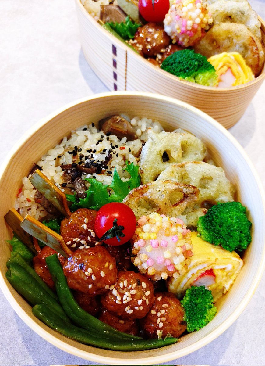 2gjVFJYg4I65630's tweet image. 火曜日❣️関東の天気晴れ☀️🙌🙌

🍄ご飯
つくね🍢←これはおでん
レンコン磯辺揚げ

インフル🥺風邪が流行ってるので皆様気をつけて下さい🩵🧑‍🍳
私5年は風邪ひいてないな、、🙄

元気と言えば
🎵FUNKYMONKEYBABYS　
ヒーロー🎵　かなぁ🥰🥰

#お弁当記録